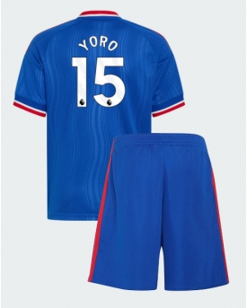 Billige Fotballdrakt Manchester United Leny Yoro #15 Replika Bortedraktsett Barn 2026-27 Kortermet (med bukser)